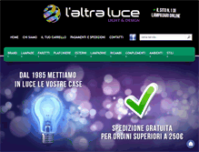 Tablet Screenshot of laltraluce.it